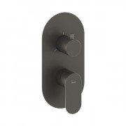 Смеситель для душа Ravak Eleganta встраиваемый на 3 потребителя графит матовый X070334