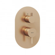 Змішувач для душу Ravak Espirit 2 споживача рожеве золото матове X070362