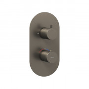 Термостат для душу Ravak Espirit 2 споживача графіт матовий X070323