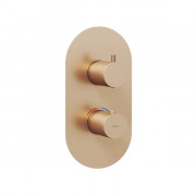 Термостат для душу Ravak Espirit 2 споживача рожеве золото матове X070360