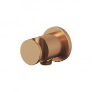 Шланговое подсоединение Ravak с держателем для душа латунь розовое золото матовое X07P708