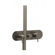 Змішувач для душу Ravak Espirit на 2 споживача з душовим набором графіт матовий X070324