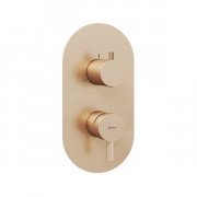 Смеситель для душа Ravak Espirit встраиваемый 3 потребителя розовое золото матовое X070357