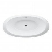 Ванна акриловая Laufen IL Bagno Alessi One 203х102 см встраиваемая с гидро- и аэромассажем и LED-подсветкой белый H2439700006751