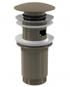 Донний клапан для раковини Ravak Click-Clack метал графіт матовий X01837