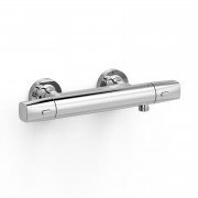 Термостат для душа Tres Over-wall настенный двухвентильный хром 19016404