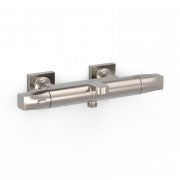 Термостат для ванной Tres Over-wall настенный двухвентильный сталь 19017405AC