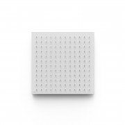 Лейка для верхнего душа Tres потолочная встраиваемая 405х405 мм нержавеющая сталь матовый белый 13495101BM