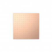 Лійка для верхнього душу Tres стельова вбудована 405х405 мм нержавіюча сталь матове рожеве золото 13495101OPM