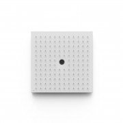 Лейка для верхнего душа Tres потолочная встраиваемая 405х405 мм нержавеющая сталь матовый белый 13495102BM