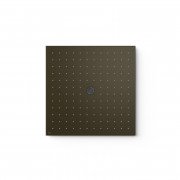 Лейка для верхнего душа Tres потолочная встраиваемая 405х405 мм нержавеющая сталь черная бронза 13495102KMB