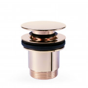 Донный клапан для раковины Tres Click-Clack Simple-Rapid розовое золото 24284010OP