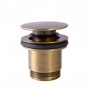 Донный клапан для раковины Tres Click-Clack Simple-Rapid состаренная латунь 24284010LV