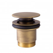 Донний клапан для раковини Tres Click-Clack Simple-Rapid матова зістарена латунь 24284010LM