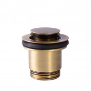 Донний клапан для раковини Tres Click-Clack Simple-Rapid зістарена латунь 24284020LV