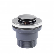 Донный клапан для раковины без перелива Tres Click-Clack хром 134215026