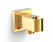 Шланговое подсоединение Tres с держателем ручного душа золото 20218201OR