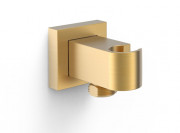 Шланговое подсоединение Tres с держателем ручного душа матовое золото 20218201OM