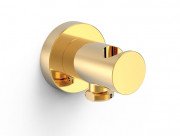 Шланговое подсоединение Tres с держателем ручного душа золото 26118201OR