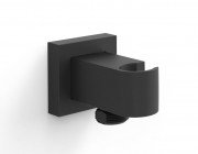 Шланговое подсоединение Tres с держателем ручного душа матовый черный 20218201NM