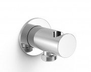 Шланговое подсоединение Tres с держателем ручного душа хром 21518201