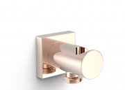 Шланговое подключение Tres с держателем ручного душа розовое золото 21118201OP