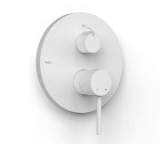 Смеситель для душа Tres Study Exclusive встраиваемый 2 потребителя однорычажный матовый белый 26228110BM