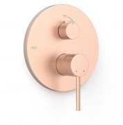 Змішувач для душу Tres Study Exclusive 2 споживача одноважільний матове рожеве золото 26228110OPM