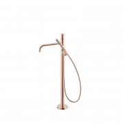 Смеситель для ванной Tres Study Exclusive напольный с душевым набором розовое золото 26247006OP