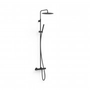  	Душевая стойка для ванны Tres Over-wall с термостатом матовый черный 19031202NM