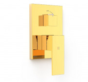 Змішувач для душу Tres Cuadro Exclusive 2 споживача одноважільний золото 10628110OR