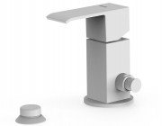 Змішувач для біде Tres Cuadro одноважільний з невеликою душовою лійкою матовий білий 00613001BM