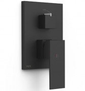 Змішувач для душу Tres Cuadro Exclusive 2 споживача одноважільний матовий чорний 10628110NM