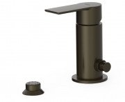 Змішувач для біде Tres Loft-Tres одноважільний з невеликою душовою лійкою чорна бронза 20013001KMB