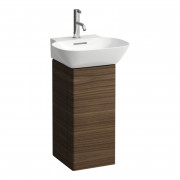 Тумба під раковину Laufen Ino 27,8х29,8х60,5 см петлі зліва ДСП/алюміній/шпон темний горіх H4253010301711