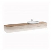 Столешница Laufen IL Bagno Alessi One 240х50 см с вырезом справа шпон грецкий орех H4246030976301