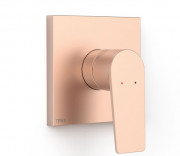 Смеситель для душа Tres Project встраиваемый однорычажный 1 потребитель матовое розовое золото 21127810OPM