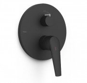 Смеситель для душа Tres Fuji встраиваемый однорычажный 2 потребителя матовый черный 28128110NM