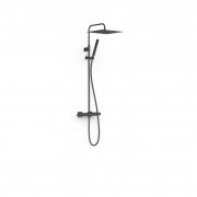 Душевая стойка Tres Over-wall с термостатом матовый черный 19039307NM