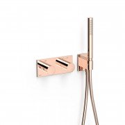 Термостат для душа Tres B-system настенный с душевым набором розовое золото 30735201OP