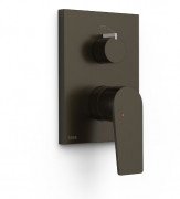 Смеситель для душа Tres Project встраиваемый однорычажный 2 потребителя черная бронза 21128110KMB