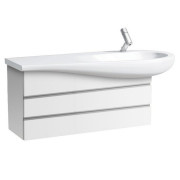 Тумба під раковину Laufen IL Bagno Alessi One 99,4х32х48,5 см МДФ білий лак H4245000976311