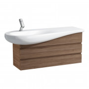 Тумба під раковину Laufen IL Bagno Alessi One 99,4х32х48,5 см шпон волоський горіх H4245200976301