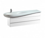 Тумба під мушлі Laufen IL Bagno Alessi One 135х32х49 см МДФ білий лак H4243600976311