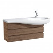 Тумба під раковину Laufen IL Bagno Alessi One 99,4х32х48,5 см шпон волоський горіх H4245000976301