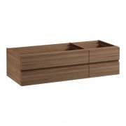 Тумба під раковину Laufen IL Bagno Alessi One 120х50х32 см без стільниці шпон волоський горіх H4241700976301