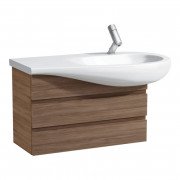 Тумба під раковину Laufen IL Bagno Alessi One 73,2х32х47,3 см шпон волоський горіх H4244500976301