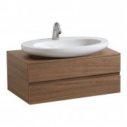 Тумба під раковину Laufen IL Bagno Alessi One 80х50х33,3 см шпон волоський горіх H4240330976301