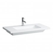 Раковина для ванної Laufen Living 90х48 см з 1 отвором без переливу кераміка білий H8164330001111