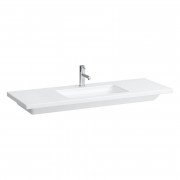 Раковина для ванної Laufen Living 130х48 см з 1 отвором без переливу кераміка білий H8164350001111